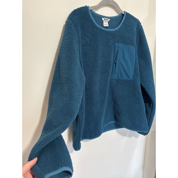 Duluth Trading Sherpa Fleece Pullover XL Blue Cozy Outdoor Workwear Hiking Gorp - Picture 6 of 9